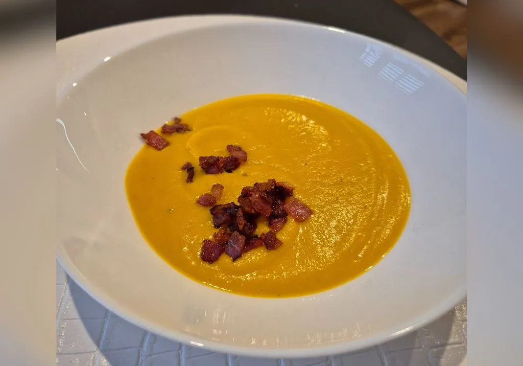 Roasted Pumpkin Purée Soup with a Twist